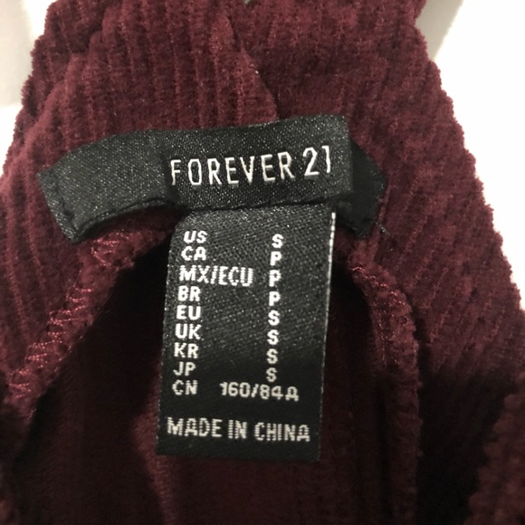 maroon overall dress - Picture 3 of 3